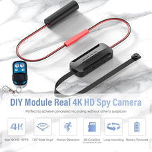 Load image into Gallery viewer, Real 4K HD Security Mini Camera, DIY Module Tiny Wireless Remote Control, Black_2122
