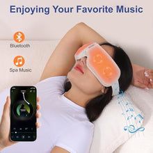 Load image into Gallery viewer, REATHLETE Eye-C Rechargeable Eye Massager with Heat &amp; Vibration, 180 Folding Design, Perfect Gifts for Friends &amp; Family, White_926
