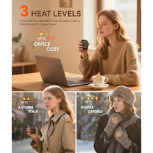 Load image into Gallery viewer, Rechargeable Hand Warmers - 2 Pack Electric Pocket Warmer, Dual Sided Heating, 3 Settings, Fits Gloves - Gifts for Women, Men, for Outdoor, Office, Commute, Stocking Stuffers, Black_846
