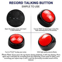 Load image into Gallery viewer, Recordable Talking Button 30 Seconds Record Button Easy Button Black+Red_7119
