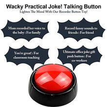 Load image into Gallery viewer, Recordable Talking Button 30 Seconds Record Button Easy Button Black+Red_7122
