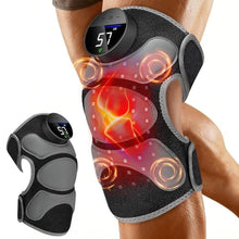 Load image into Gallery viewer, Red Light Knee Massager with Heat, 4-Motor Vibration, 48 Tri-chip LEDs, Black_1
