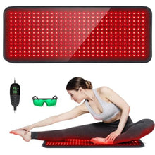 Load image into Gallery viewer, Red Light Therapy for Body, 31.5" x 11.8" Large Red Light Therapy Pad, 360 LEDs with 660nm Redlight &amp; 850nm Infrared Light Therapy for Waist Back Shoulder Neck FSA Eligible, Black_1
