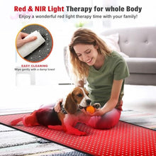 Load image into Gallery viewer, Red Light Therapy for Body, 660nm 850nm Infrared Light Therapy Pad, Wearable Wrap with Timer Remote Control for Back Shoulder Waist Knee, Infrared Light Device Home Use, 71'' x 31'' Large Area, Blackled_387
