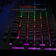 Load image into Gallery viewer, Redragon K512 Shiva RGB Backlit Membrane Gaming Keyboard with Multimedia Keys, Linear Mechanical-Feel Switch, 6 Extra On-Board Macro Keys, Dedicated Media Control, Detachable Wrist Rest, Black_6749
