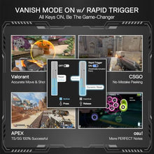Load image into Gallery viewer, Redragon K617 HE Wired Hall-Effect Rapid Trigger Magnetic Gaming Keyboard, BlackHEVersion_361
