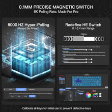 Load image into Gallery viewer, Redragon K617 HE Wired Hall-Effect Rapid Trigger Magnetic Gaming Keyboard, BlackHEVersion_362
