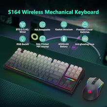 Load image into Gallery viewer, Redragon Wireless Mechanical Keyboard and Mouse Combo, RGB Backlit, TKLGamingCombo_361
