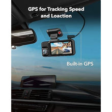 Load image into Gallery viewer, REDTIGER Adhesive Mount F17 Dash Cam with GPS Module, Black_1140
