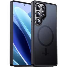 Load image into Gallery viewer, Renmou Designed for Magnetic Samsung Galaxy S25 Ultra Case,[Compatible with MagSafe] [Military Grade Drop Protection] Slim Translucent Matte Shockproof with Anti-Fingerprint Phone Case-Black_1
