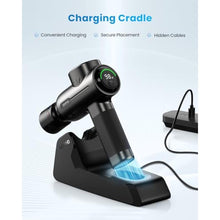 Load image into Gallery viewer, RENPHO Active+ Thermacool Deluxe Massage Gun, Charging Stand, Heat and Cold, GlossBlack_431
