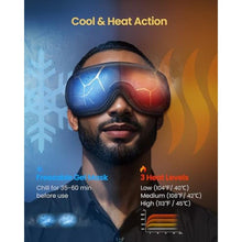 Load image into Gallery viewer, RENPHO Eyeris 3 Eye Massager with Heat and Cooling, Massaging Eye Mask, BlackGold_148
