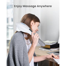 Load image into Gallery viewer, RENPHO Rechargeable Handheld Back Massager with 5 Adjustable Speeds &amp; Modes, Gifts for Men/Women, Cordless Electric Neck Massage Tool for Muscle Relief, Tailored Intensity for Shoulder, Leg, Calf, Cwhite_8708

