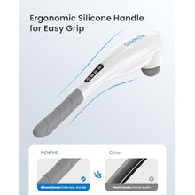 Load image into Gallery viewer, RENPHO Rechargeable Handheld Back Massager with 5 Adjustable Speeds &amp; Modes, Gifts for Men/Women, Cordless Electric Neck Massage Tool for Muscle Relief, Tailored Intensity for Shoulder, Leg, Calf, Cwhite_8709
