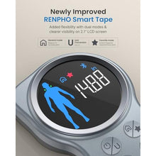 Load image into Gallery viewer, RENPHO Smart Tape Measure with Large Display, Bluetooth Body Measuring Tape with App for Weight Loss, Fitness Shape, Measure Circumference Length_2532

