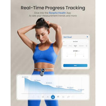 Load image into Gallery viewer, RENPHO Smart Tape Measure with Large Display, Bluetooth Body Measuring Tape with App for Weight Loss, Fitness Shape, Measure Circumference Length_2535
