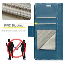 Load image into Gallery viewer, Rerzoiro for iPhone Air Case, Premium PU Leather Wallet Case Flip Cover with [RFID Blocking][Card Holder][Stand Function] Shockproof Protective for iPhone 17 Air, Blue_3429
