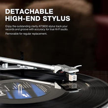 Load image into Gallery viewer, Retrolife Turntables Belt-Drive Record Player with Wireless Output Connectivity Vinyl Player Support 33&amp;45 RPM Speed Phono Line USB Digital to PC Recording MM Cartridge&amp;Counterweight Bark Brown, BarkBrown_4821

