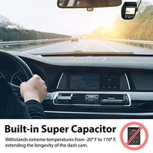 Load image into Gallery viewer, Rexing V1P 3rd Generation Dual 1080p Full HD Front and Rear 170 Degree Wide Angle Wi-Fi Car Dash Cam with Supercapacitor, 2.4" LCD Screen, G-Sensor, Loop Recording, Mobile App, VPGen_1376

