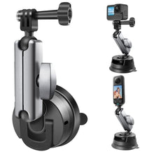 Load image into Gallery viewer, REYGEAK Suction Cup Car Mount with 1/4 Thread, 360 Rotation Windshield Car Mount for GoPro Hero 12 11 10 9 8 Insta360 X4 X3 Go3 DJI Action 4, Pocket 3 Accessories, black_1
