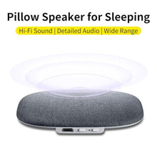 Load image into Gallery viewer, RIKSOIN Bluetooth Pillow Speaker-Mini Portable Under Pillow Speaker with Sleep Timer, Wireless Sleep Aid with Stereo Bass Private Sleep Headphones for Side Sleepers-Gray_647
