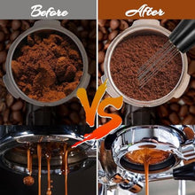 Load image into Gallery viewer, RIVKAWA 22 PCS Coffee Tamper Set, Espresso Accessories Tampers kit Barista Tools with 51mm Espresso Tamper, WDT Tool, Frothing Pitcher, Coffee Stirrer, Latte Art Pen, Tamper Mat, 16 Coffee Stencils, Black_94

