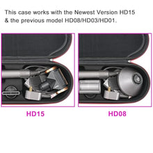 Load image into Gallery viewer, RLSOCO Carrying Case for Dyson Supersonic Nural/Supersonic Hair Dryer HD15 HD08 HD07 HD03 HD01, Portable Travel Storage Bag for Dyson Hair Dryer - Fits Complete Supersonic Accessories (Black)_8612
