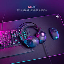 Load image into Gallery viewer, ROCCAT Elo 7.1 USB PC Gaming Headset, Surround Sound with AIMO RGB Lighting, Wired Computer Headphones, Detachable Noise Cancelling Microphone, Lightweight, 50mm Drivers, Black_6161
