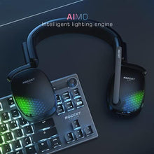 Load image into Gallery viewer, ROCCAT Syn Pro Air - Wireless 3D Audio Surround Sound Lightweight PC Gaming Headset with AIMO RGB Lighting and All-day Battery Life - Black_5816
