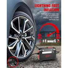 Load image into Gallery viewer, ROCGORLD R8 Tire Inflator Portable Air Compressor, DC 12V Air Compressor Portable with Large Dual Digital Screen, 3X Faster Inflation Air Pump for Car, Bike, Ball, Motor_154
