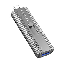 Load image into Gallery viewer, ROKHY 500GB Extreme Portable Mini External SSD USB Type C 2 in 1 Solid State Flash Drive Up to 550MB/s NAND Flash for Android Smartphone Computer, MacBook, Chromebook Pixel - 500GB_1
