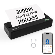 Load image into Gallery viewer, Rongta Portable Wireless Bluetooth Mobile Thermal Printer for Travel, Inkless Printer for School/Office/Home Use, Compatible with Android, iOS &amp; Laptop (Dark Gray)_1
