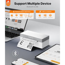 Load image into Gallery viewer, Rongta Shipping Thermal Label Printer, Bluetooth 4x6 Sticker Label Maker Wireless Shipping Label Printer for Package Small Business Compatible with Windows macOS Android iOS (White)_162
