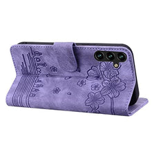 Load image into Gallery viewer, Rosbtib Flip Case for Samsung Galaxy S25 / Galaxy S24, Premium PU Leather Wallet Folio Cover with Card Holder Kickstand Compatible with Galaxy S25 / S24 - Purple_3102
