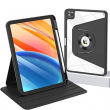 Load image into Gallery viewer, Rotating Case for iPad Air 11 Inch M3/M2 (2025/2024)/iPad Air 5th/4th Generation/Pro11 2022, Magnetic Detachable Protective Slim Clear Cover with Pencil Holder, Black_1
