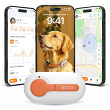Load image into Gallery viewer, ROTX Dog GPS Tracker Real-time Tracker Alerts Virtual Fence Location for Pet Over 11.06lbs Dog Cat Collar Attachment of Random Color Subscription Required Waterproof IP67 Health &amp; Wellness White_1
