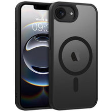 Load image into Gallery viewer, ROUMAYMAY Magnetic for iPhone 16e Case, [Compatible with MagSafe] Military Grade Protective Slim Translucent Matte Skin Smooth Phone Case Woman Men iPhone SE4 6.1" 2025 Cover, Black_1
