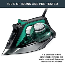 Load image into Gallery viewer, Rowenta Pro Master Stainless Steel Soleplate Steam Iron for Clothes, Anti-Drip Protection, 210 g/min, 400 Microsteam Holes, 1775 Watts Iron Steamer for Clothes, Powerful Steam DW8360, White_8614
