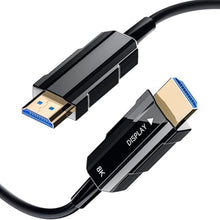 Load image into Gallery viewer, RUBMUD 8K HDMI 2.1 Cable 3.3ft, Fiber Optic HDMI Cable, Ultra High Speed Thin HDMI Cord, 48Gbps, 8K@60Hz 4K@120Hz, Dynamic HDR, eARC, HDCP 2.2&amp;2.3, 3D, for HDTV Monitor Game Laptop Xbox PS4/PS5, Black_1
