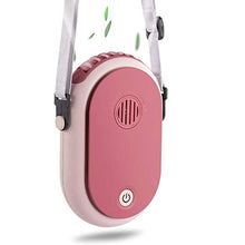 Load image into Gallery viewer, RUINUOKAI Portable Neck Fan, Mini Small Personal Handheld Fan USB Rechargeable 3 Speed for Girls Boys Woman Eyelash Travel Home Office Camping Outdoor (pink)_1
