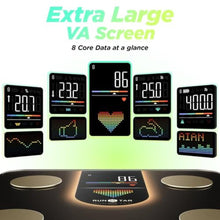 Load image into Gallery viewer, RunStar Scale for Body Weight, Smart Scale with 8-in-1 VA Display, High Precision Bathroom Digital Scale for Body Weight Heart Rate BMI Body Fat 22 Body Composition Sync APP, FSA&amp;HSA Eligible, Blackbrown_5717
