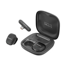 Load image into Gallery viewer, RWSEFK Wireless Lavalier Lapel Clip Microphone with Charging CaseAi Noise Reduction Mute Function40H Battery Life with Charging Case,for Live Streaming, Vlogging TikTok,Type C for iPhone Android, Black_1
