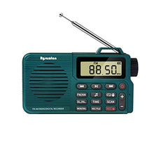 Load image into Gallery viewer, Rysamton Portable AM/FM Radio, Digital Radio Recorder, Bluetooth 5.0, Alarm and Sleep Function, 12/24H Time Display with Large Digital Display, green_1
