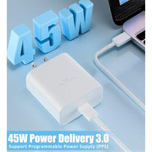 Load image into Gallery viewer, S25 S24 S23 A16 A15 A55 45W Samsung Charger Super Fast Charging Type C Charger USB C Samsung Fast Charger for Galaxy S25+/S25 Ultra/S24+/S24 Ultra/S23+/S23 Ultra/S22+,Z Fold,Z Flip,with 6FT C Cable, white_943
