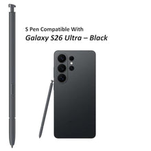 Load image into Gallery viewer, S26 Ultra S Pen Replacement for Samsung Galaxy S26 Ultra Stylus Pen, S Pen for S26 Ultra Pen with 5PCS Tips/Nibs Replacement (Black)_333
