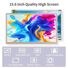 Load image into Gallery viewer, S6 Laptop Screen Extender Monitor Portable, 15.6'' Dual Screen Monitors for Laptop Plug and Play, FHD 1080P IPS Multi Triple Monitor for 13''-17'' Laptops Compatible with Mac/Wins/Android/Dex, Gold_1329
