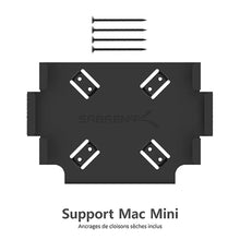 Load image into Gallery viewer, SABRENT Mac mini VESA Mount/Wall Mount/Under Desk Mount [Black] (BK-MABM)_8502
