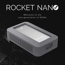 Load image into Gallery viewer, SABRENT Rocket Nano Rugged 1TB USB 3.2 10Gb/s External Aluminum Waterproof [IP67] SSD with Bumper Guard in Grey (SB-1TB-NAWP)_6421

