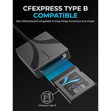 Load image into Gallery viewer, SABRENT USB Type C CFexpress Type B Card Reader [CR-CFXB], Black_58
