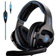 Load image into Gallery viewer, SADES SA810 Gaming Headset Headphone 3.5mm Over-Ear with Mic Volume Control for PC/XboxOne/PS4, Black_1

